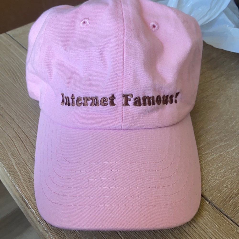 Pink internet famous adjustable hat - Picture 1 of 3
